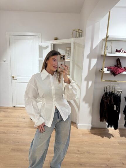 Britt blouse getailleerd - wit