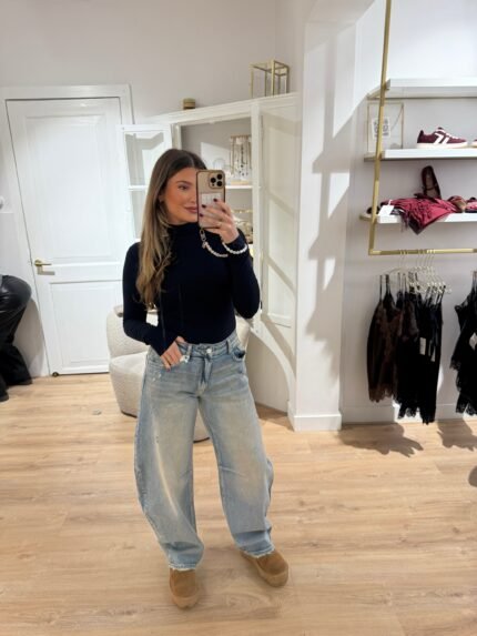 Balloon/barrel jeans lang - Queen hearts