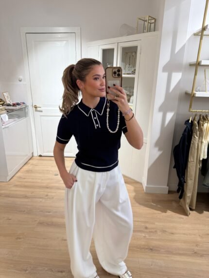 Felicia top - donker blauw