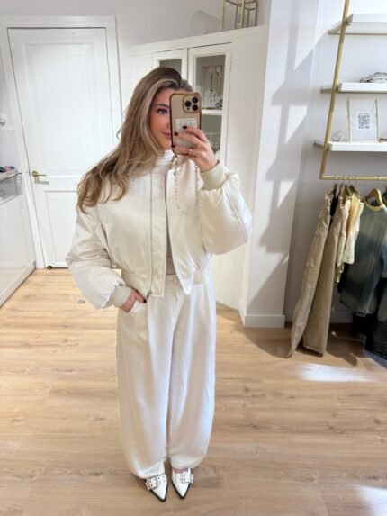 Lynn pantalon “satijn” - Crème