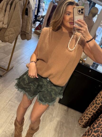 Mouwloos truitje oversized - 4 kleuren