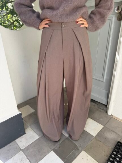 Jackie broek - Taupe (valt lang!!)