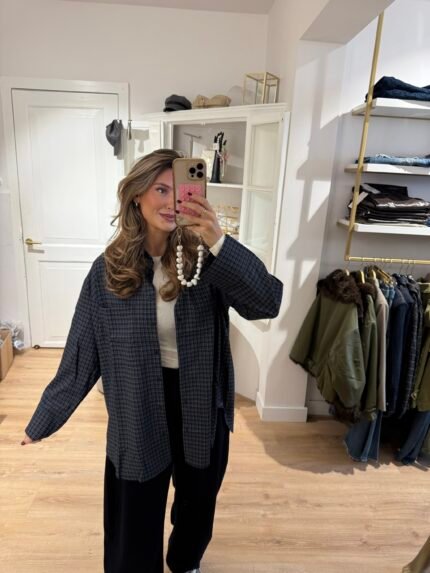 Nine blouse - donkerblauw